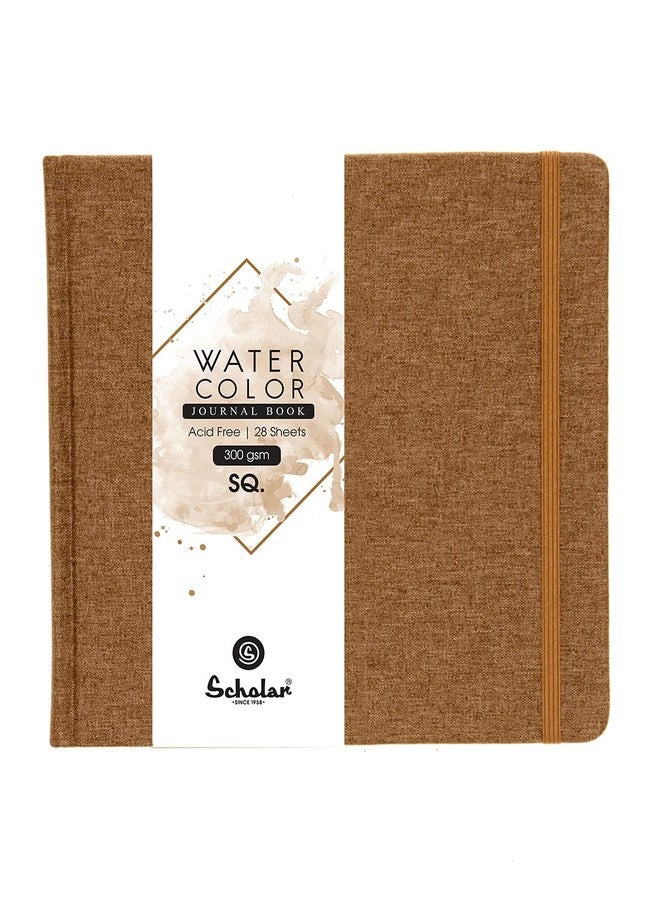Scholar Watercolour Journal 300 GSM (SQ, Khakhi) - Image 1